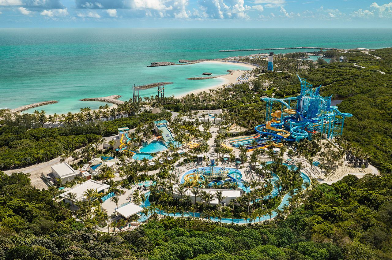 Norwegian Cruise Line®’s 270-acre private island destination in the Bahamas, Great Stirrup Cay, features the expansive new Great Tides Waterpark.