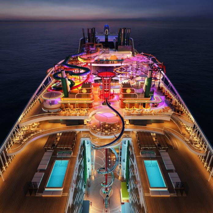 MSC World Asia får den lengste tørrsklien til sjøs
