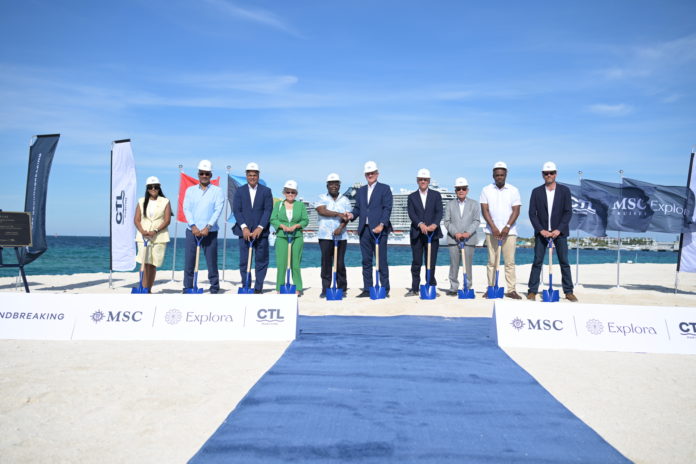 MSC markerte byggestart for Sandy Cay på Bahamas